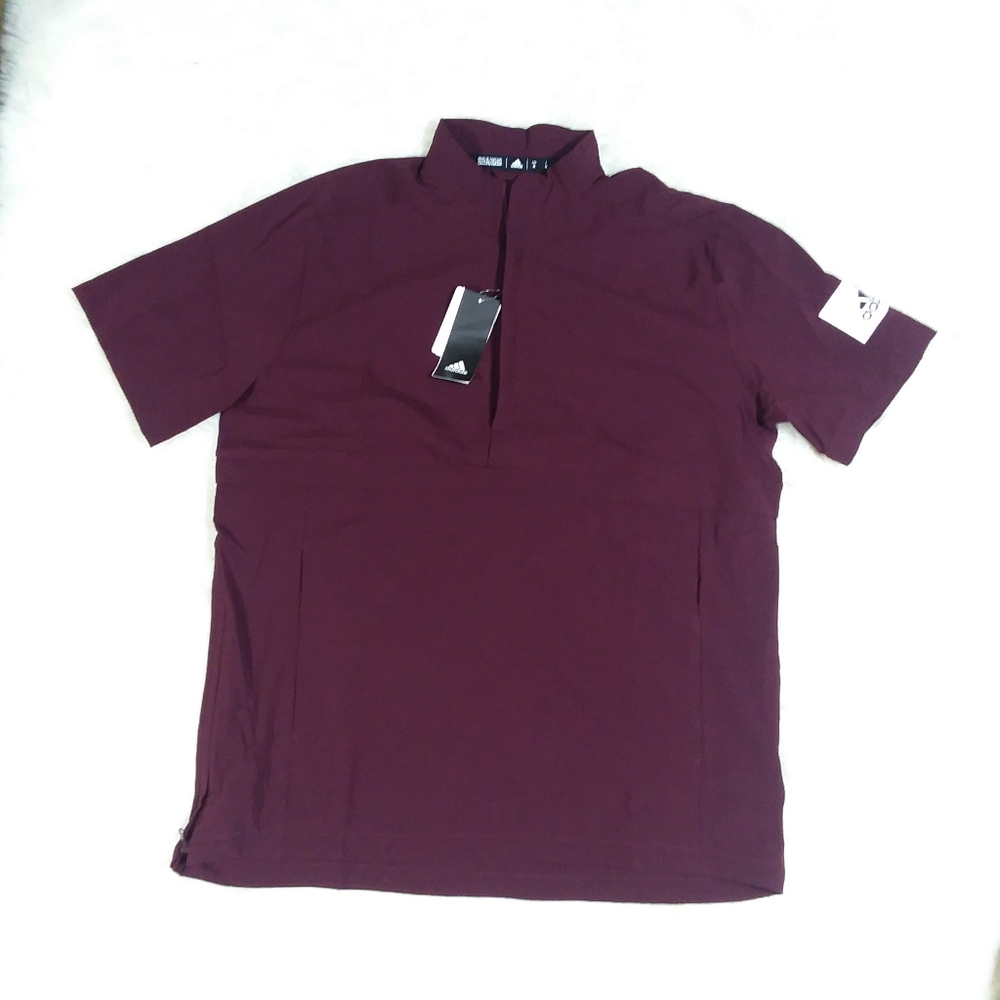Adidas Game Mode 1/4 zip pullover small maroon - Picture 6 of 12